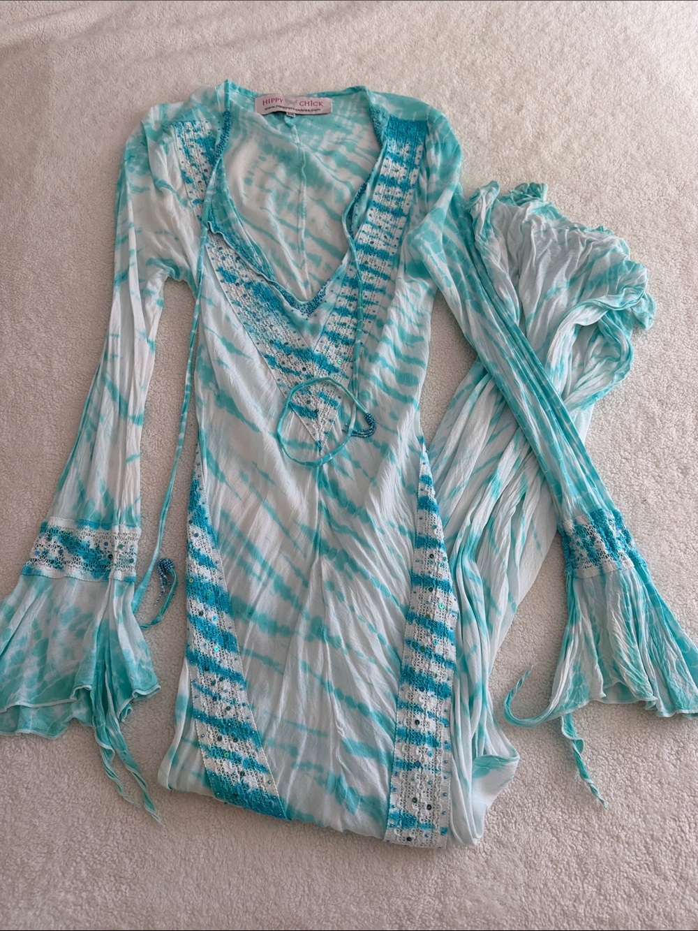 Beautiful cotton tye-dye dress
